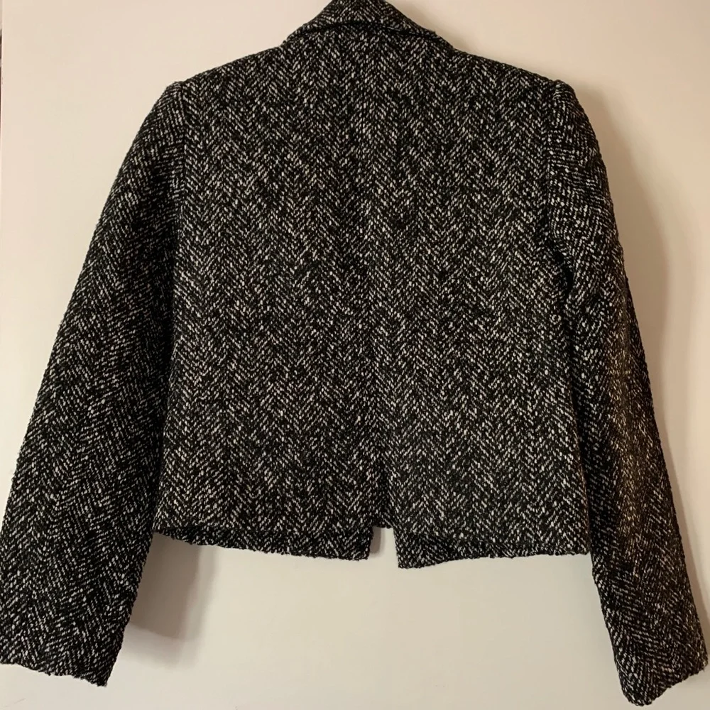 NWT Express Wool Herringbone Zip Pocket Jacket - Picture 5 of 8